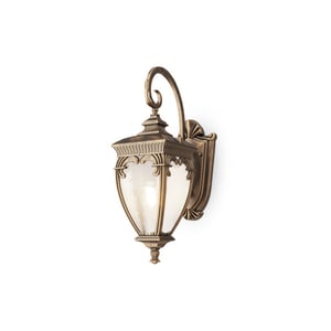 Maytoni Outdoor wandlamp fleur met goud Ø26