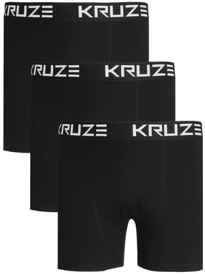 Kruze | 3 Pack Mens Cotton Stretch Boxer Shorts