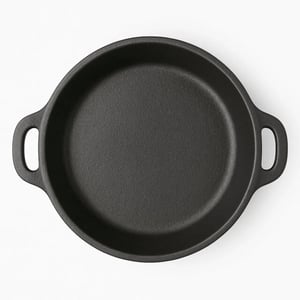 Maysternya Gietijzeren barbecue pan ø 18 x 3 cm zwart
