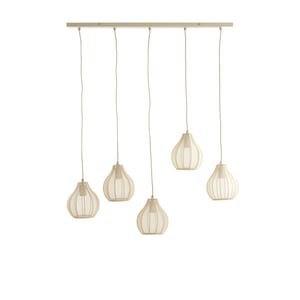 Light & Living hanglamp 5l 100x15x21,5 cm elati zand