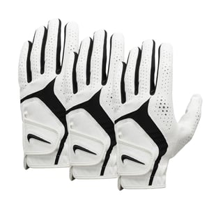 Nike Dura Feel X Golf Gloves (Pack of 3) (White/Black)