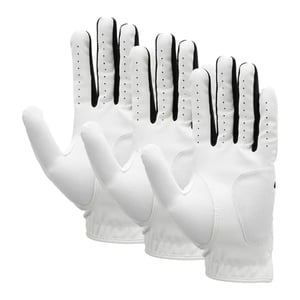 Nike Dura Feel X Golf Gloves (Pack of 3) (White/Black)