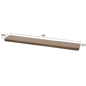 Hoyz wandplank carve 120cm massief acacia