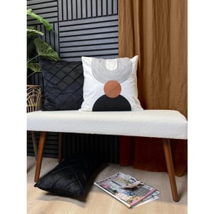 NOVÉE Sierkussen velvet cross | 45 x 45 cm | velvet/polyester