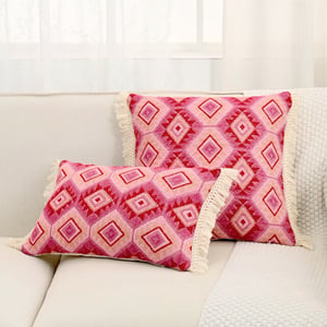 NOVÉE Aztec pink | 30 x 50 cm | kussenhoes | katoen/linnen