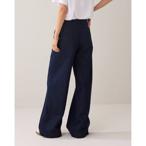 Summum 4s2883-5203 492 jeans wide leg cotton lurex denim night blue denim