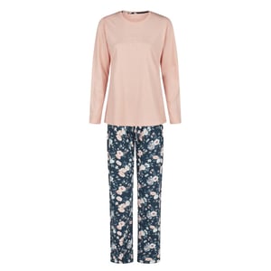By Louise Dames pyjama set lang roze gebloemd