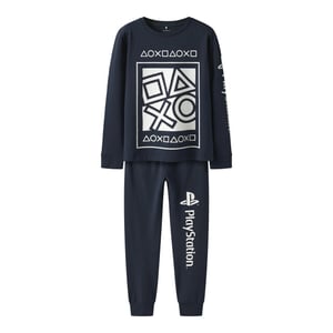 Name It Jongens lange pyjama set nkmolympos playstation print donker