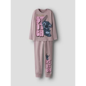 Name It Meisjes lange pyjama set nkfolina stitch lila