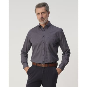 Campbell Casual overhemd donker