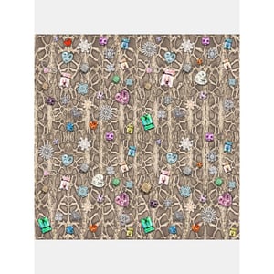 Mucho Gusto ® teddy gilet reversible beige met snake