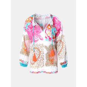 Mucho Gusto ® blouse milano luipaard hart paisleyprint