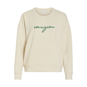 Vila visiffi imagine o-neck l/s top/pb/1 14112028 birch