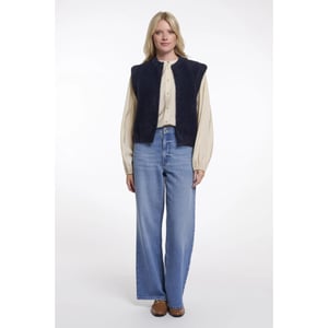 Rino & Pelle Elona.5002621 rino&pelle short waistcoat dark navy