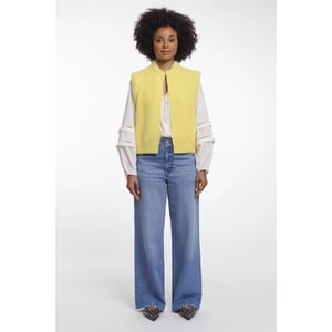 Rino & Pelle Elona.5002621 rino&pelle short waistcoat breezy lime