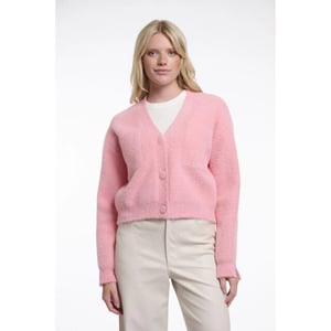 Rino & Pelle Isarea.5002621 rino&pelle short v-neck cardigan cotton candy
