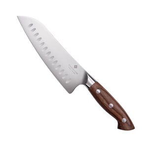 Sophior Koksmes & santoku – duits staal en walnoothouten handvat