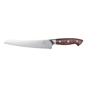 Sophior Broodmes 22 cm – duits staal en walnoothouten handvat
