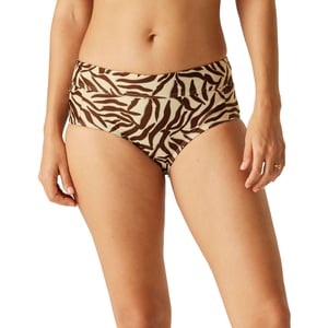 Regatta Dames/Dames Paloma Zwemshort met Zebraprint (Lichtbruin/ donkerbruin)