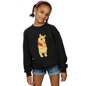 Disney Meisjes Winnie De Poeh Schattig Sweatshirt (Zwart)