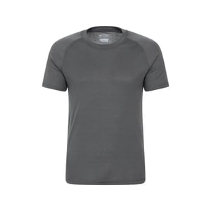 Mountain Warehouse Heren Talus Ronde Hals Thermo Top met Korte Mouwen (Houtskool)