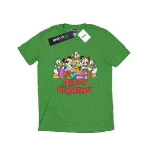 Disney Dames/Dames Mickey Mouse And Friends Kerstmis Katoenen Vriendje T-shirt (Iers Groen)