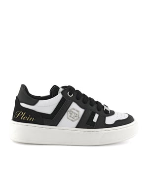 Mix Materials Low-Top Sneakers