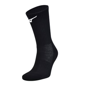 Mizuno Unisex Adult Crew Socks (Pack of 3) (Black)