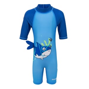 Regatta Kinderen/ kinderen Bubble de haai huidbeschermer badpak (Elysium blauw/Hawaï blauw)