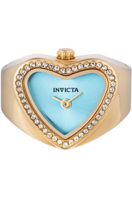 Invicta Mini 49576 Dames Horloge - Quartz Uurwerk - Roestvrij Staal met blauwe Wijzerplaat - 18mm