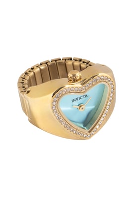 Invicta Mini 49576 Dames Horloge - Quartz Uurwerk - Roestvrij Staal met blauwe Wijzerplaat - 18mm