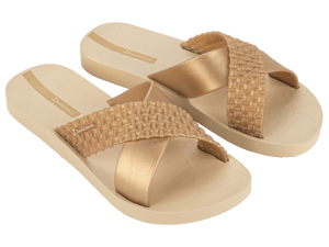 IPANEMA WOMENS SENSE SLIDE FEM BEIGE/GOLD
