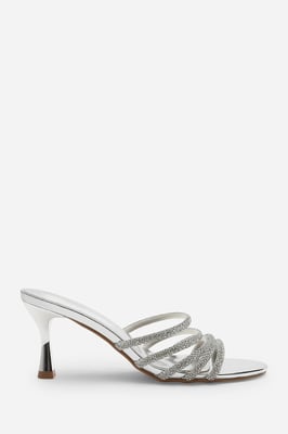 Wheres That From Womens 'Ulani' Diamante Strappy Low Heeled Mules