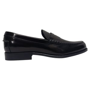 Tod's Geborstelde Penny-Strip Loafers in Zwart Leer