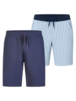 Phil & Co. Berlin Heren Pyjama korte broek Gezellige klassiekers 2-Pack Slaapshorts, pyjama's,