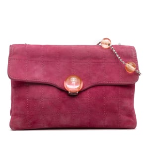 Quilted Suede Shoulder Bag