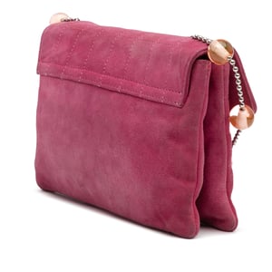 Quilted Suede Shoulder Bag