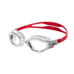 Speedo Uniseks Volwassene 2.0 Biofuse zwembril (Duidelijk/Rood)