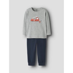 Name It Jongens pyjama set nmmnightset brandweer grijs/donkerblauw