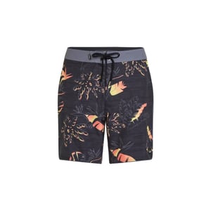 O'Neill Heren boardshort lang zwemshort hyperfreak mysto scallop 19" zwart palm print
