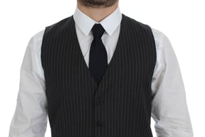 Gestreept Vest Klassieke Pasvorm