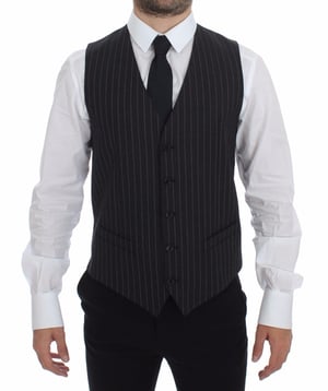 Narrow Stripe Vest Formele Stijl