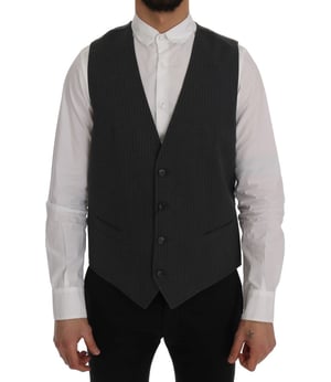 Grijs Gestreept Vest