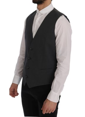 Grijs Gestreept Vest
