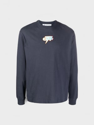 Off-White Degrade Thund Skate L/S Tee Outerspace