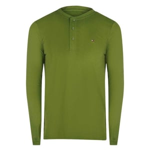 Tommy Hilfiger Heren T-Shirt met lange mouwen (Groen)