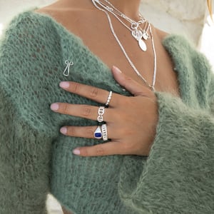 Sterling Silver Lapis Lazuli Signet Ring