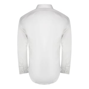 Aquascutum Effen shirt met lange mouwen en logo voor heren (Wit)
