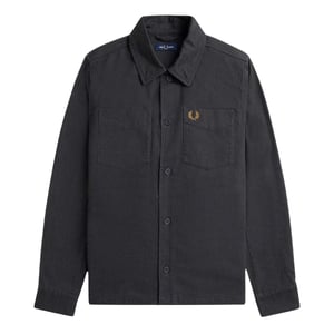 Fred Perry Heren Anker visgraat overhemd (Grijs)