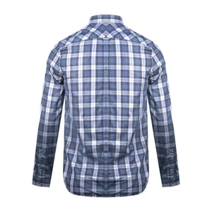 Fred Perry Geruit herenhemd met lange mouwen (ZWART/BLAUW)